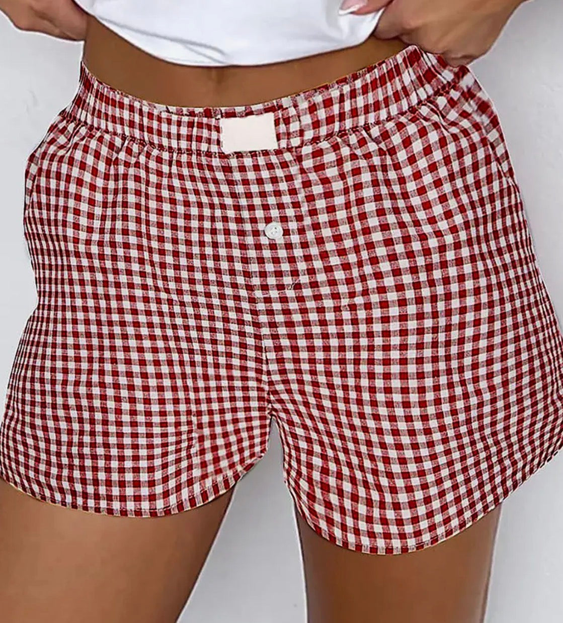 Red Gingham Girl Boxer Shorts