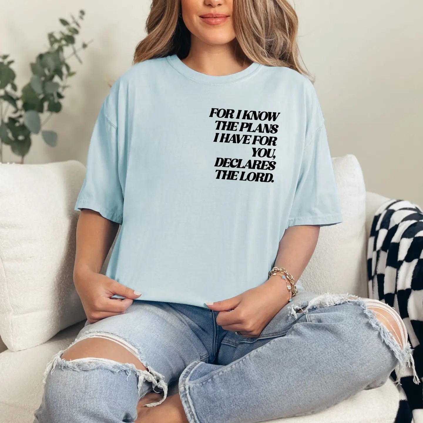 Blue Good Plans Tee