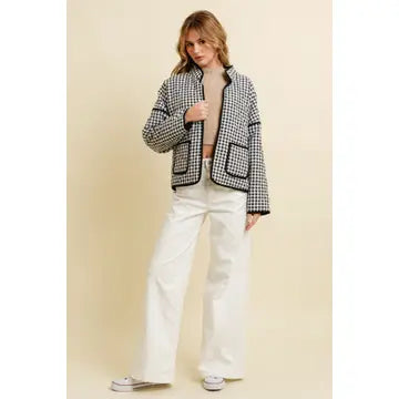 Avery Avenue Black Gingham Jacket