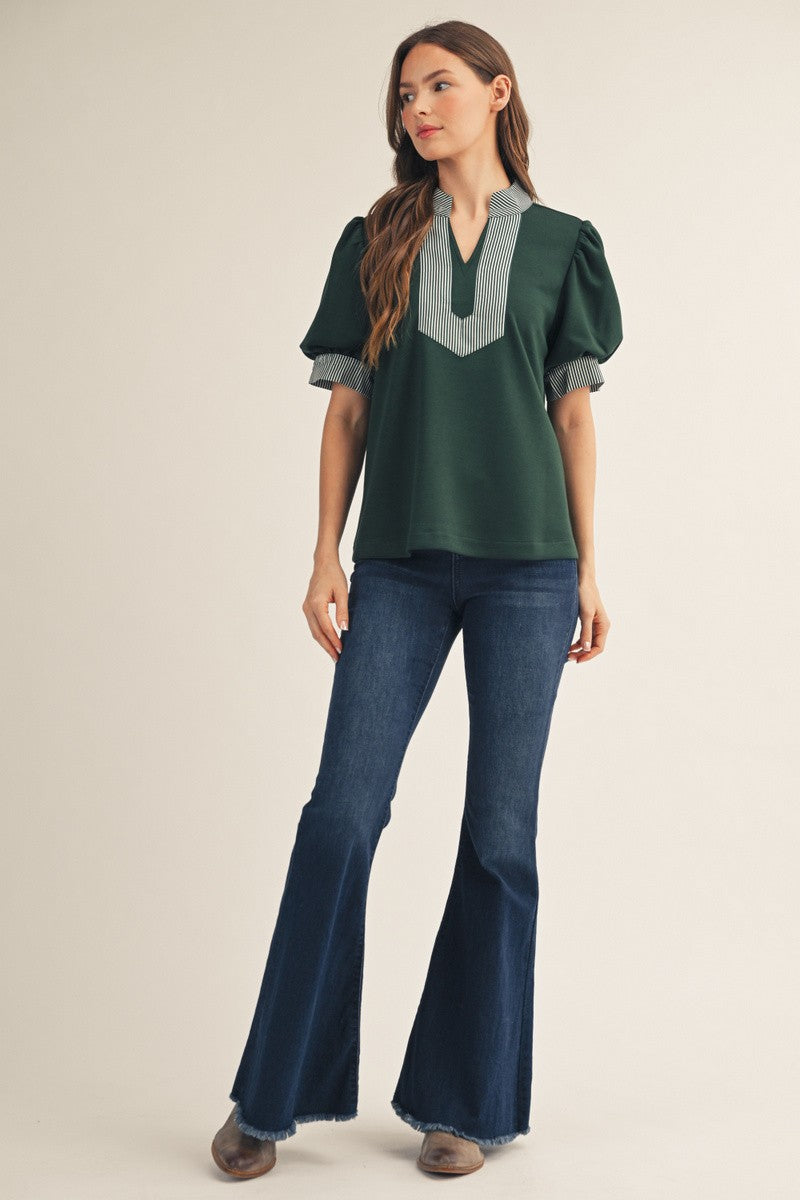 Green with Envy Top
