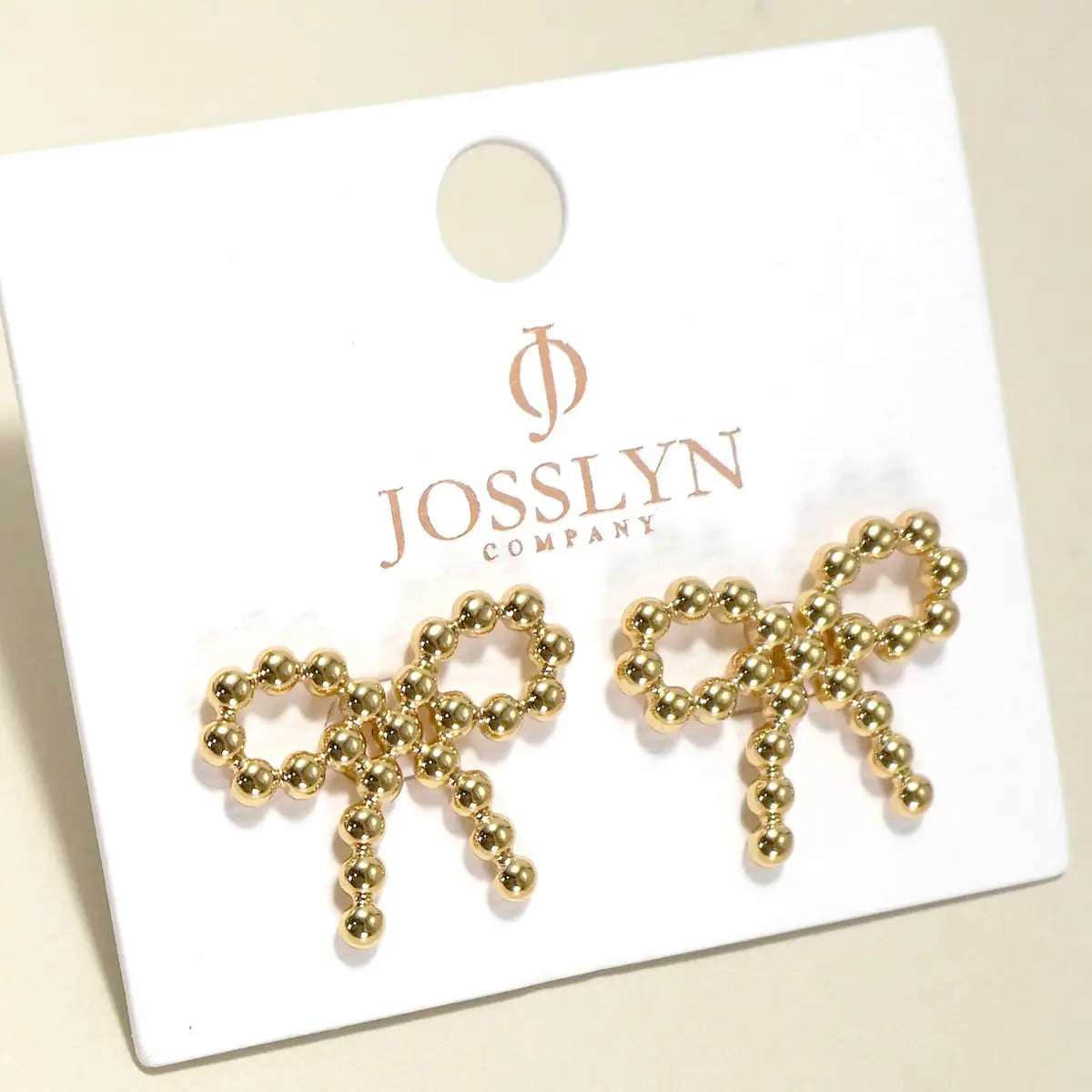 Gold Bubble Stud Earrings