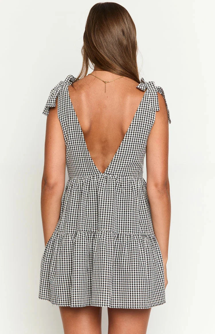 Gameday & Gingham Mini Dress