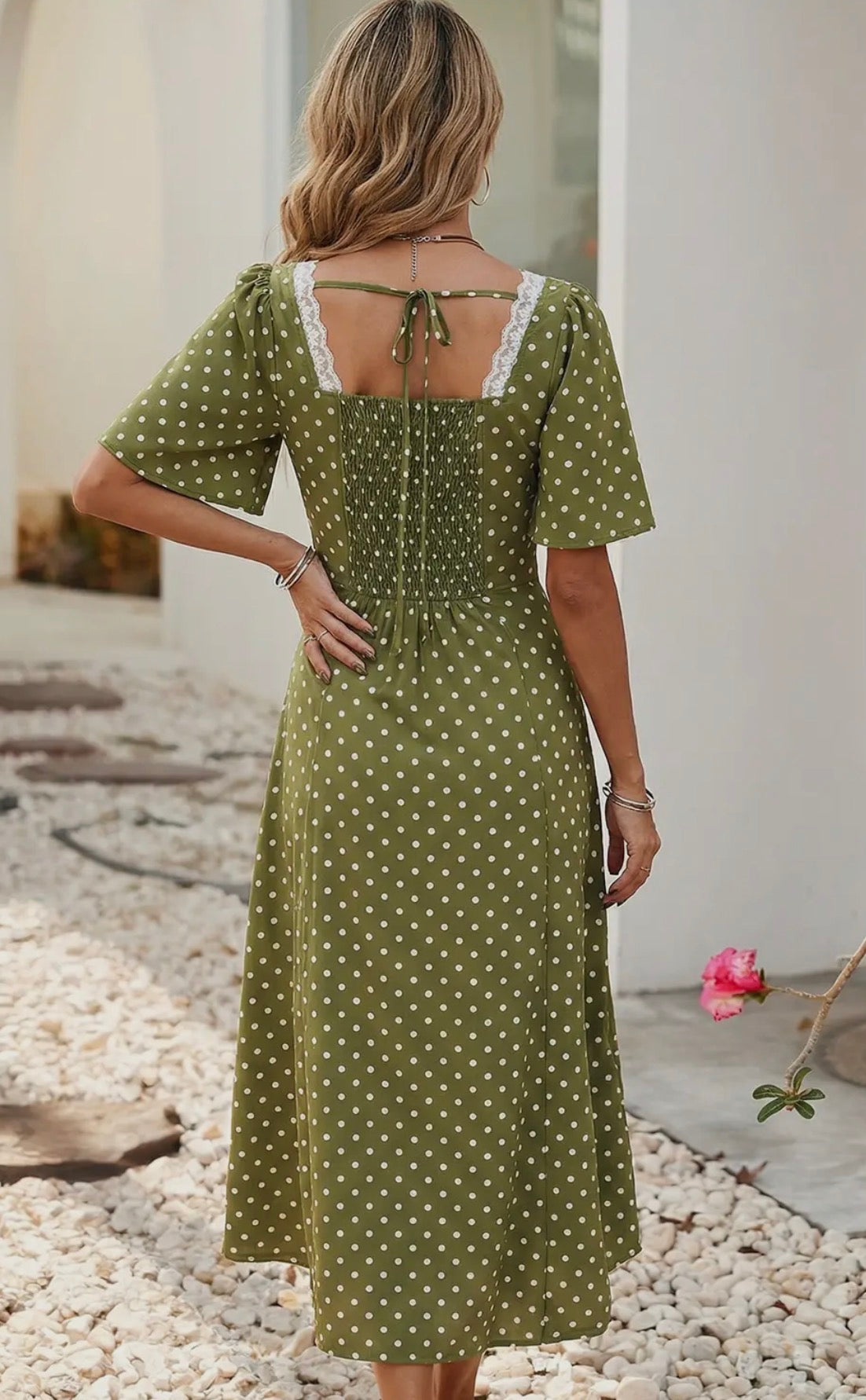 Olive Garden Polka Dot Dress