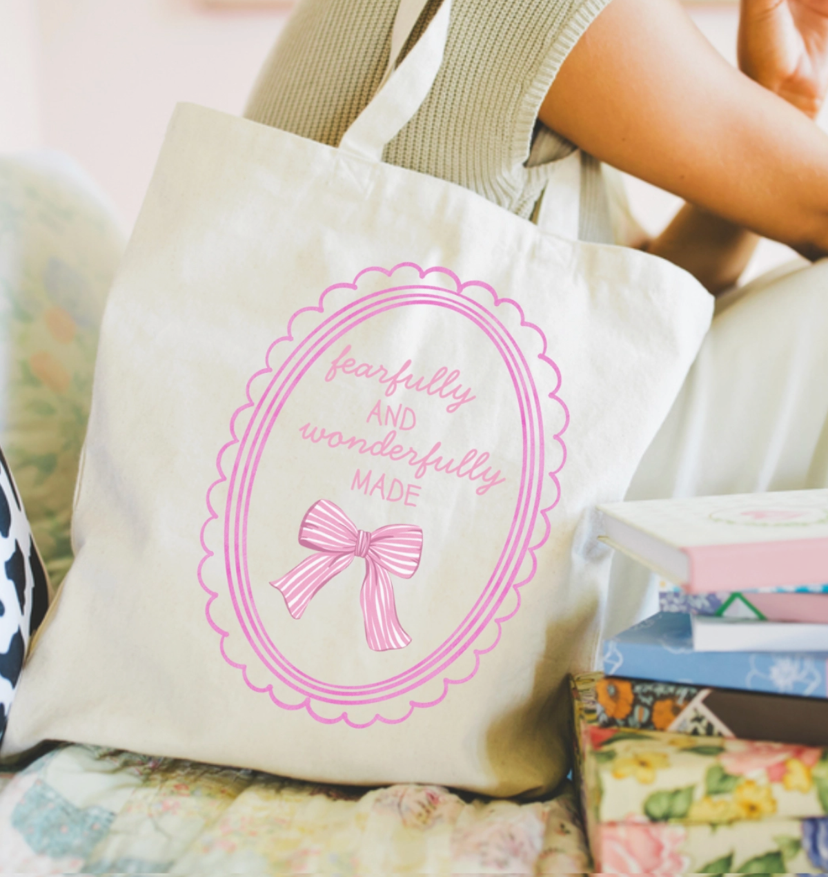 Fearfully and Wonderfully Made Tote Bag
