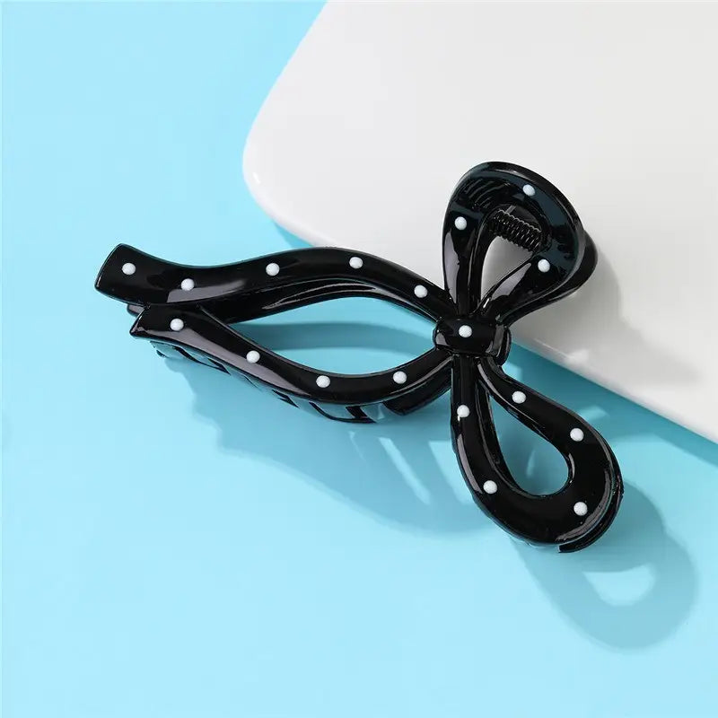 Dotted Darling Bow Clawclip