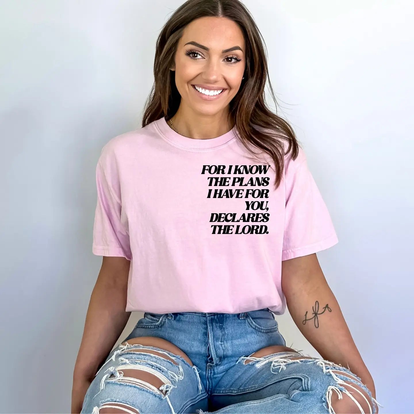 Pink Good Plans Tee