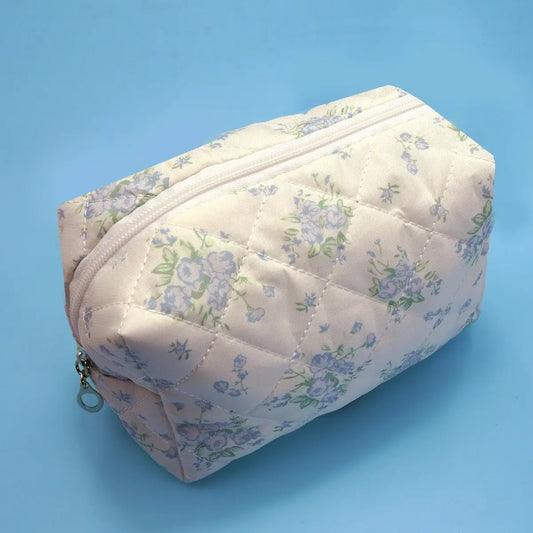 Floral Toile Cosmetic Bag