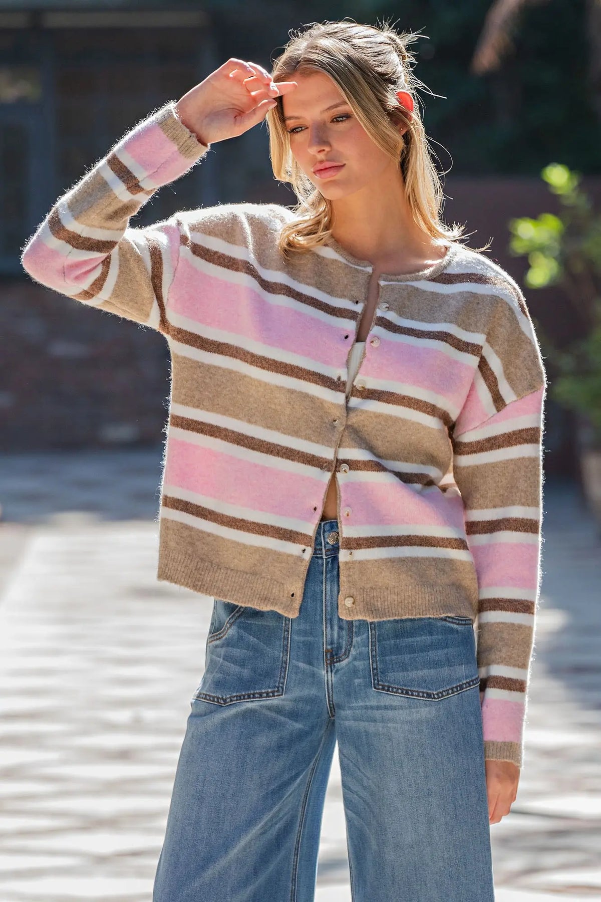 Pink Latte Cardigan