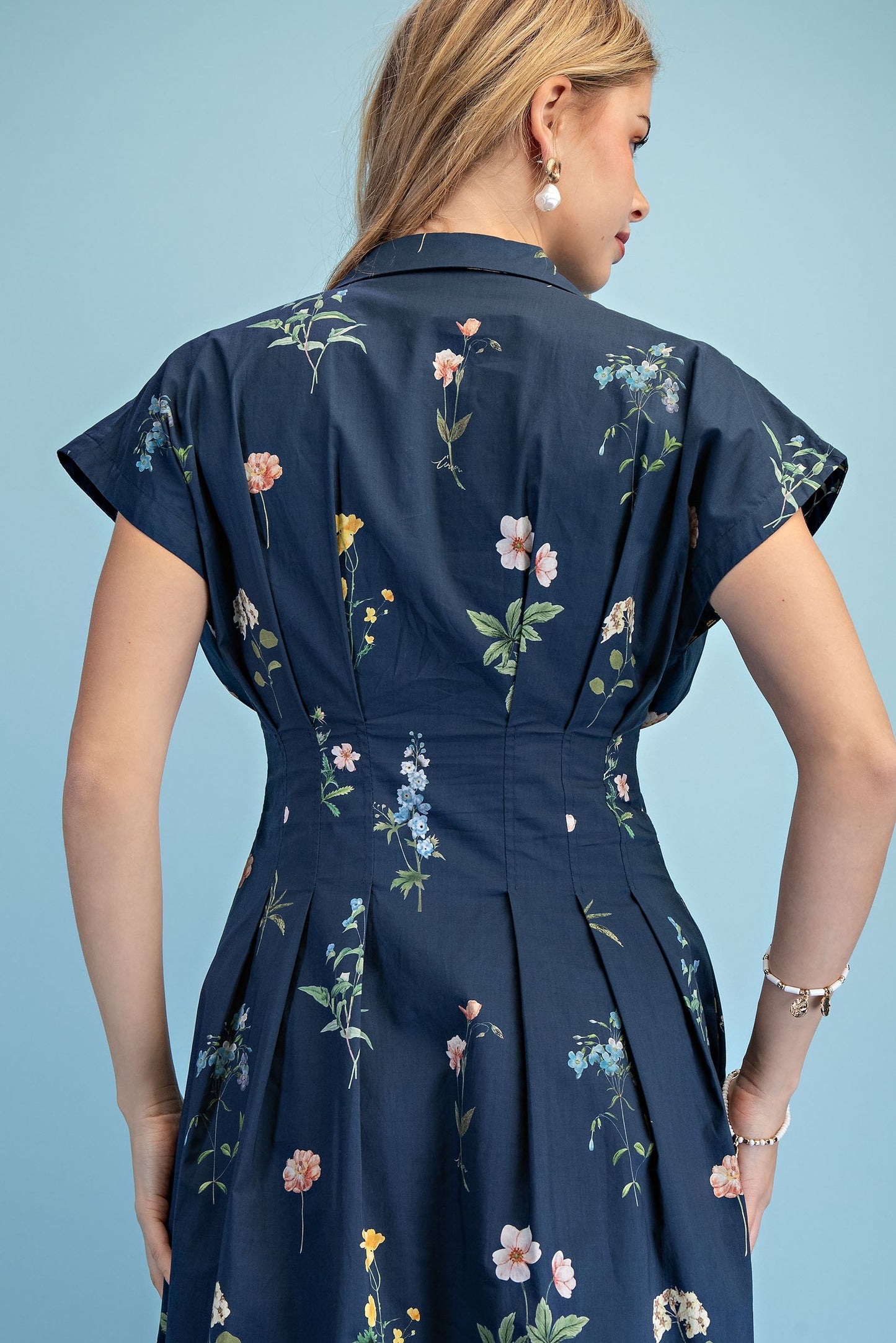 Midnight in Bloom Midi Dress