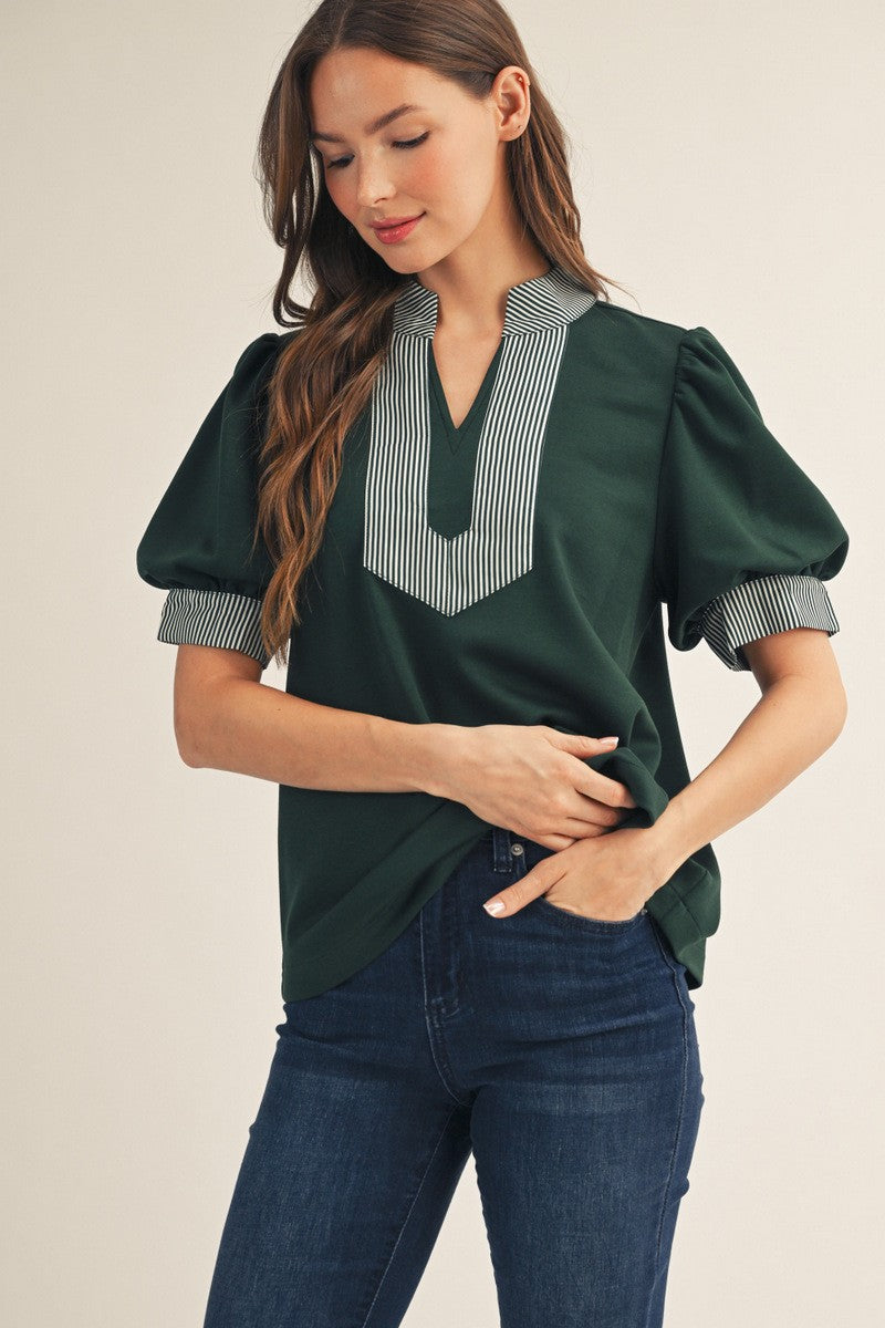 Green with Envy Top