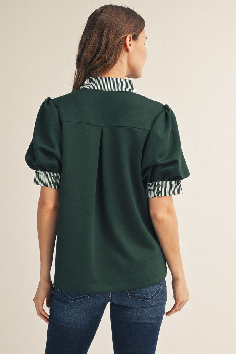 Green with Envy Top