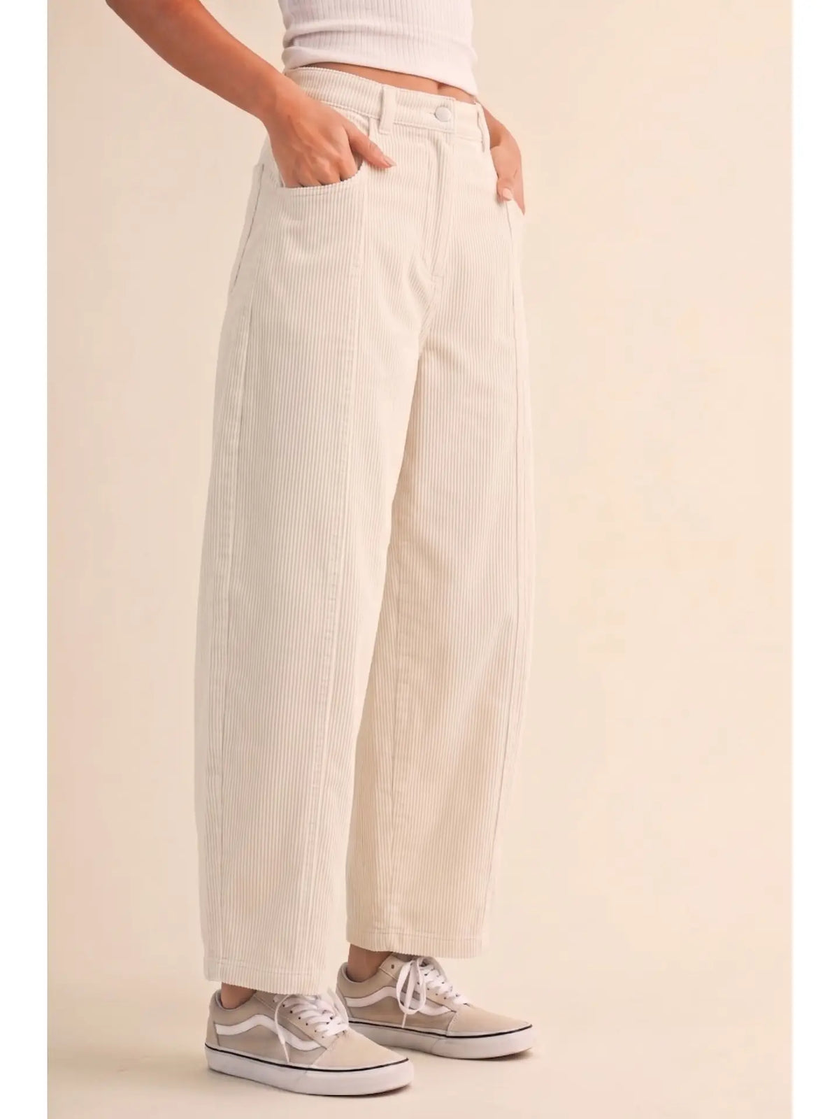 Vanilla Velvet Corduroy Pants
