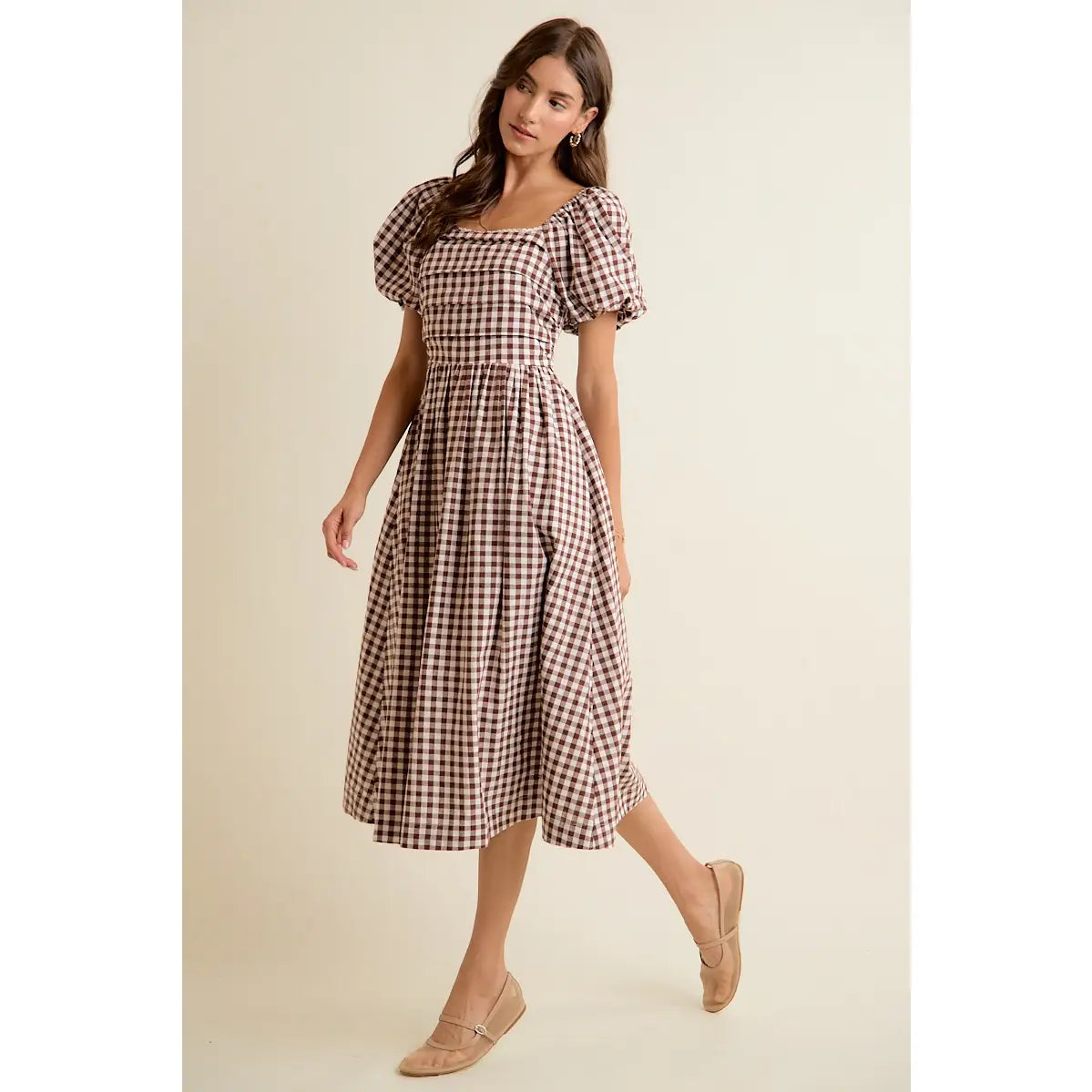 Brown Sugar Gingham Dress
