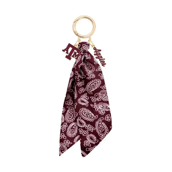 Texas A&M Aggies Logo Bandana Bag Charm