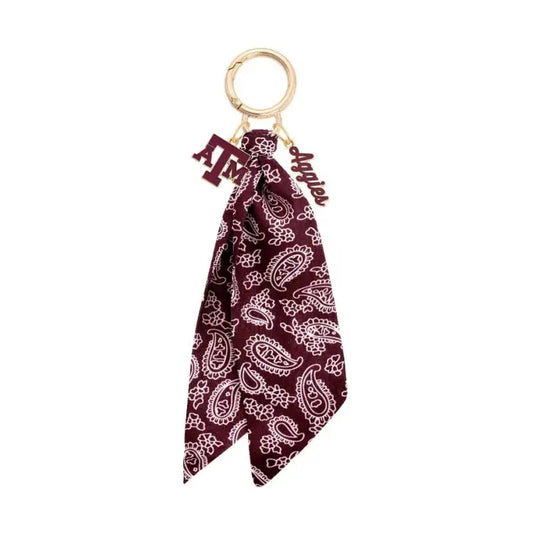 Texas A&M Aggies Logo Bandana Bag Charm