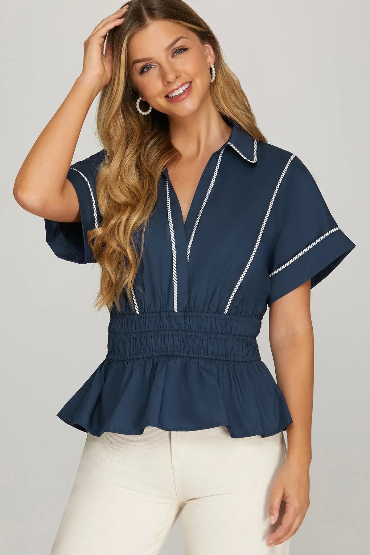 Navy Nights Top