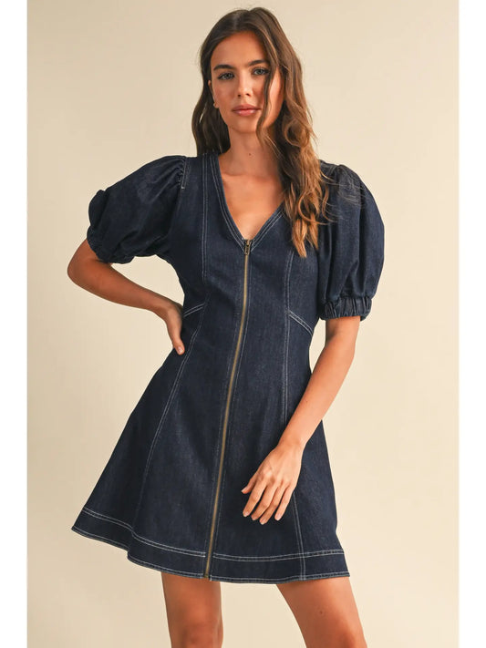 Zip Me into Something Blue Dress
