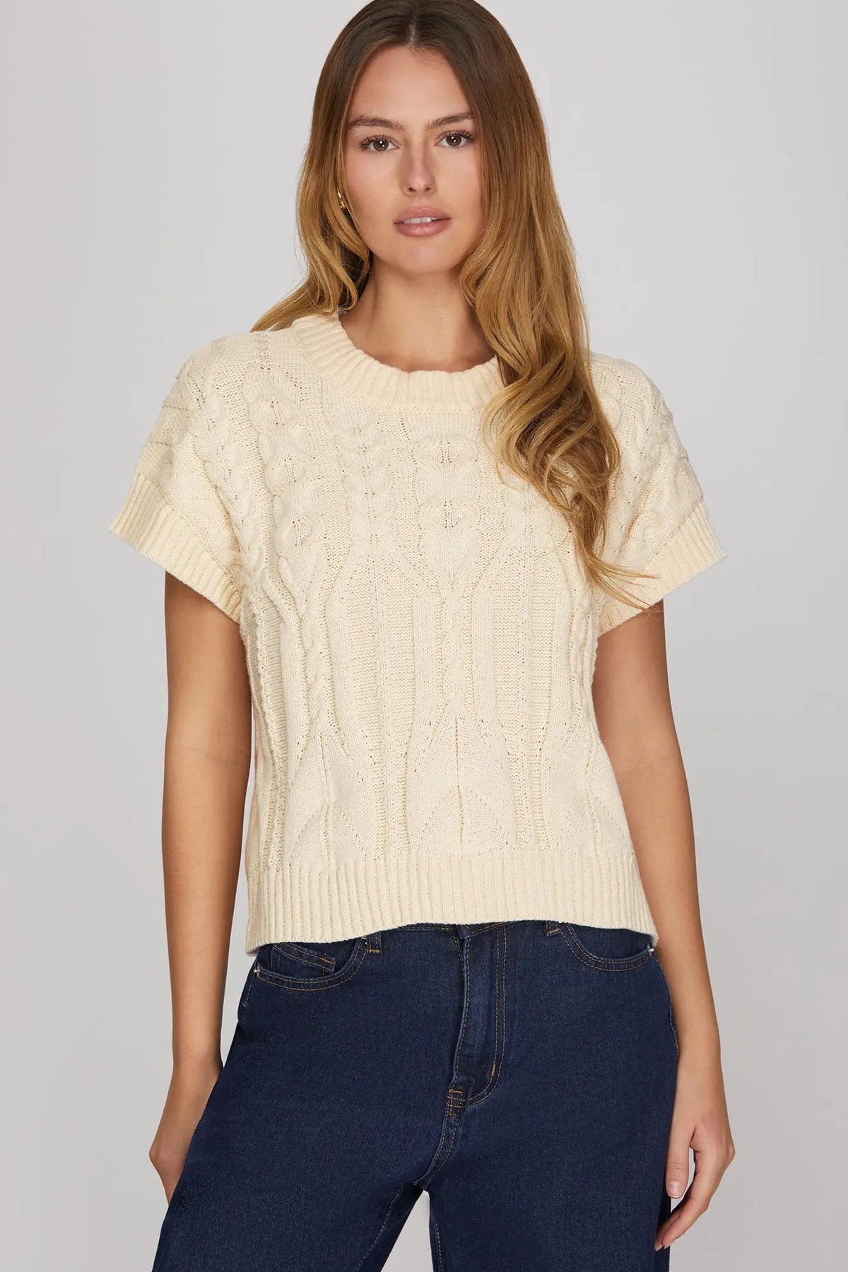 Cream Dream Cable Knit Sweater