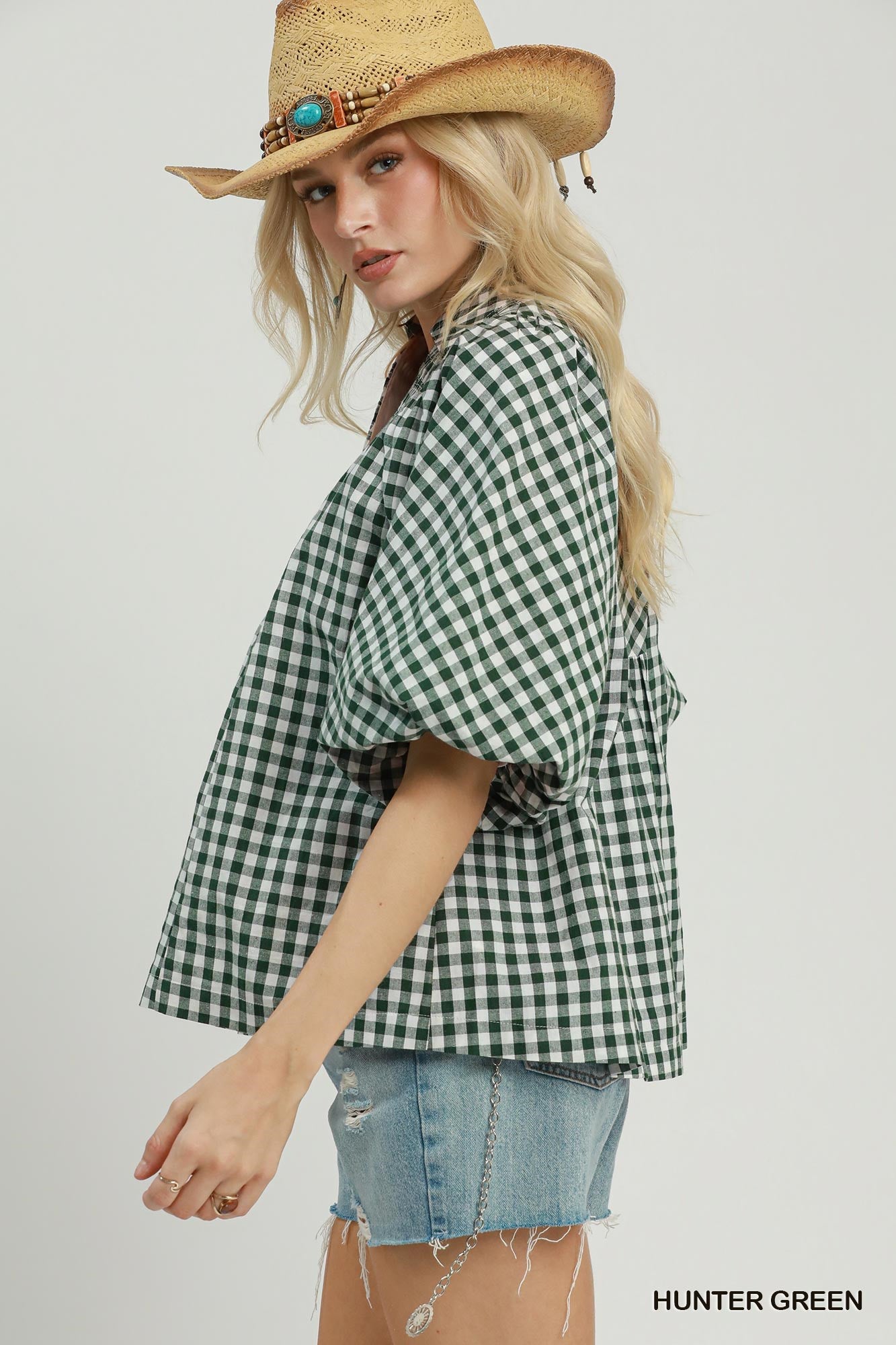 Green Pastures Gingham Top