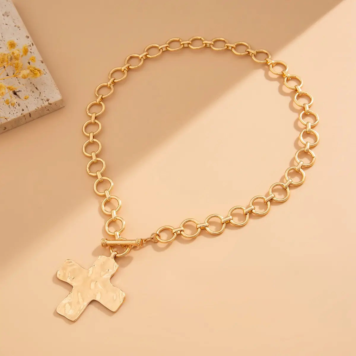 Cross Toggle Necklace
