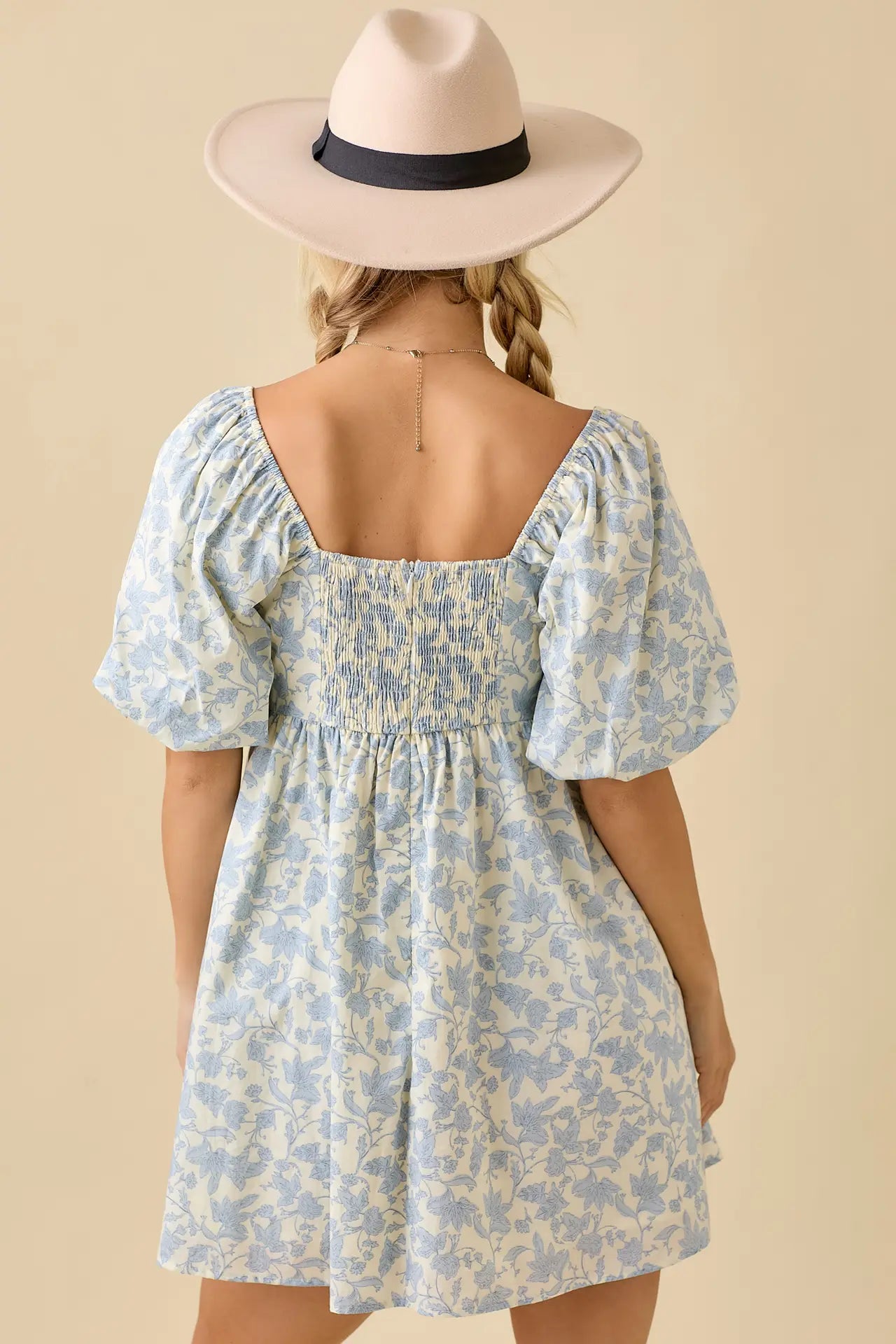 Blue Blossom Baby Doll Dress – Color Me Darling Boutique