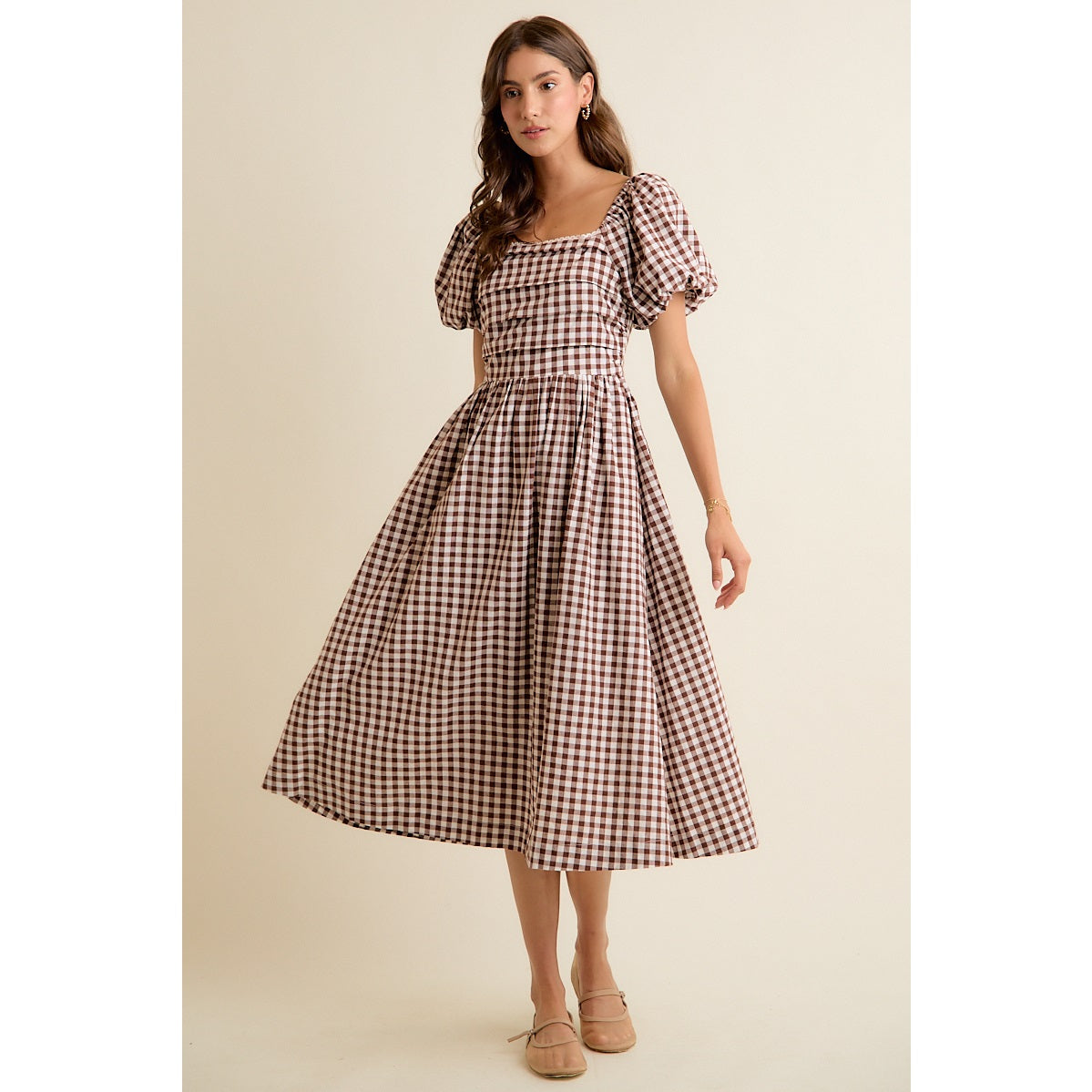 Brown Sugar Gingham Dress