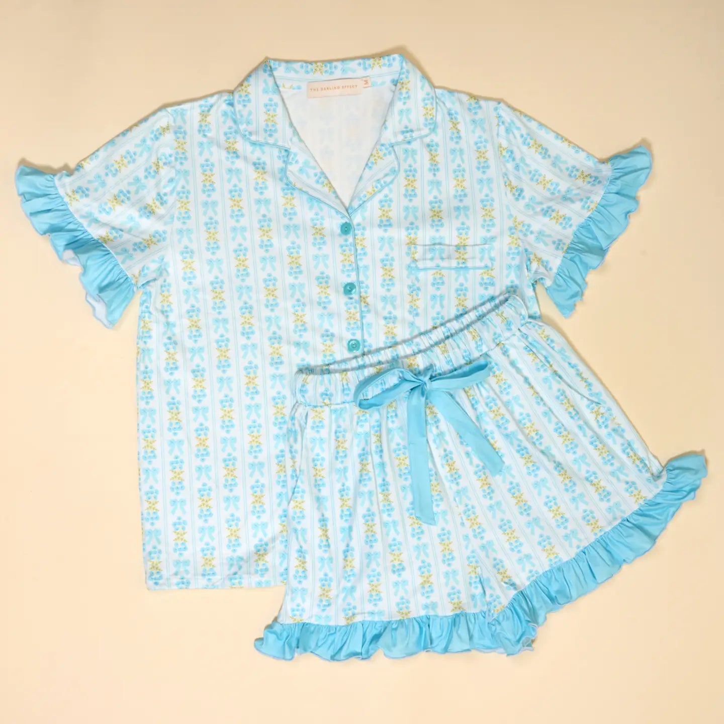 Oh so Fancy Blue Blossom PJ set