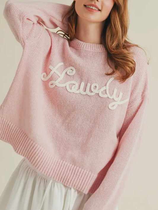 Pink Howdy Sweater