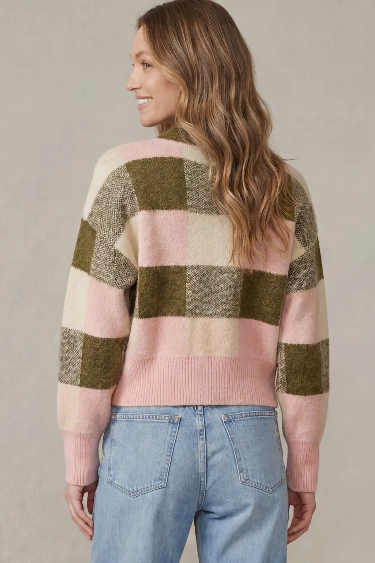 Checkered Charm Sweater