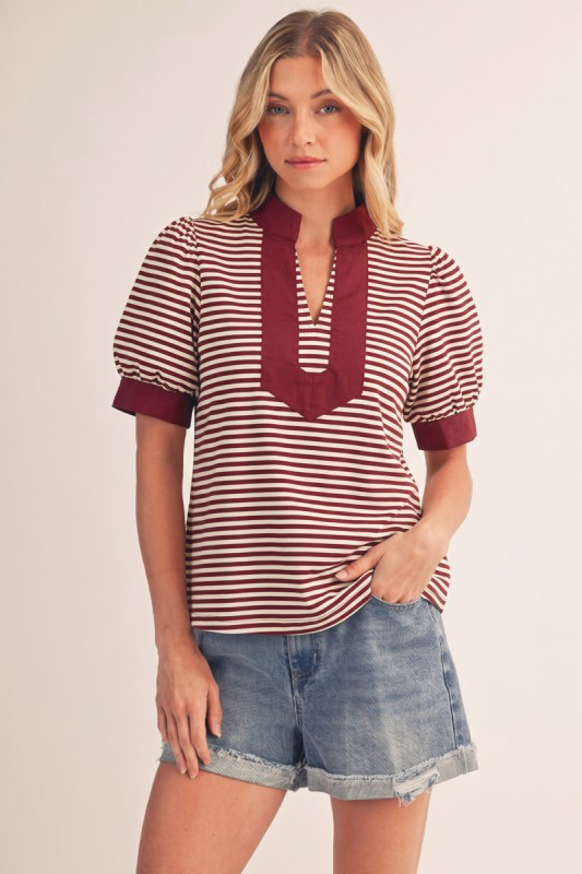 Maroon on Main Street Stripes