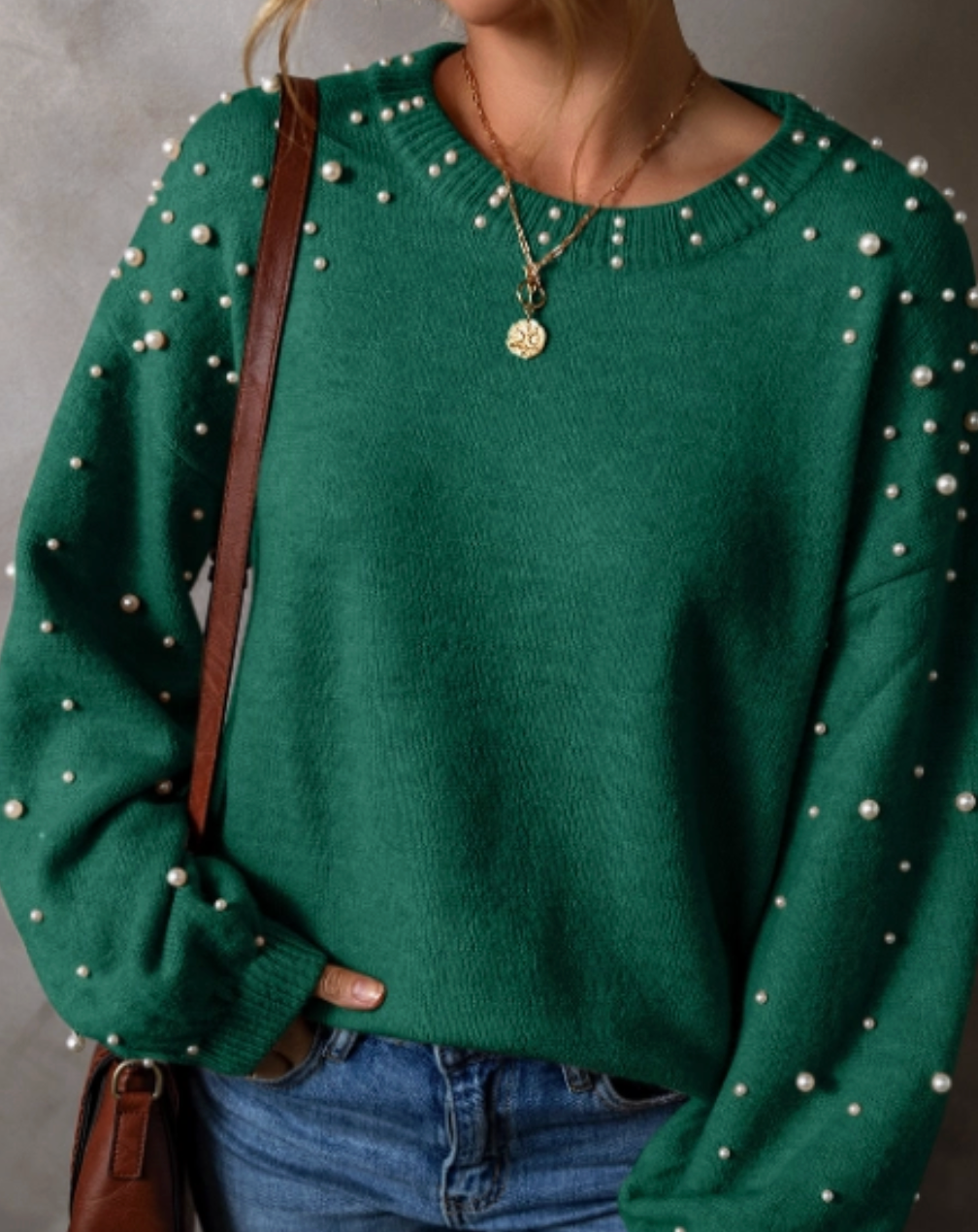 Green Pearl Sweater
