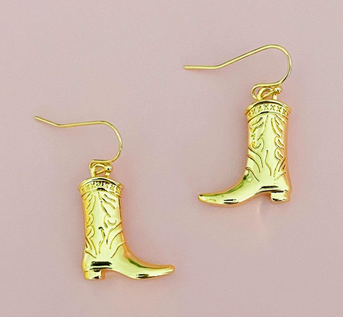 Cowgirl Boot Dangle Earrings