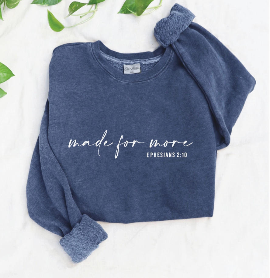 Made for More Navy Sweatshirt