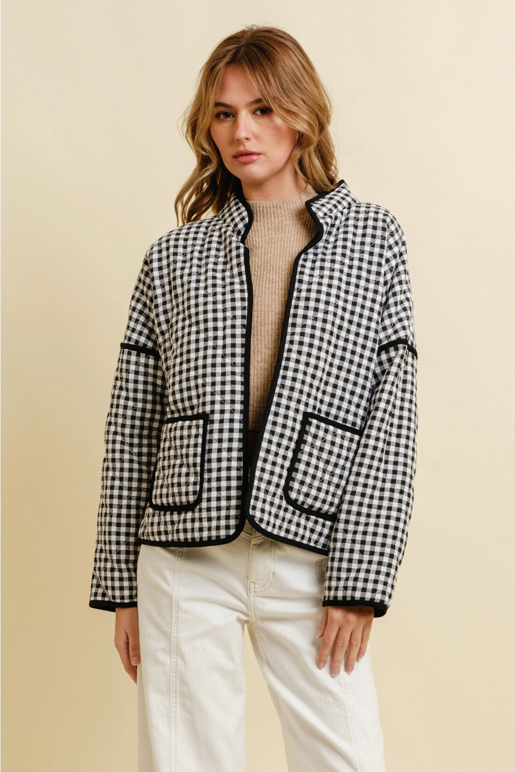 Avery Avenue Black Gingham Jacket