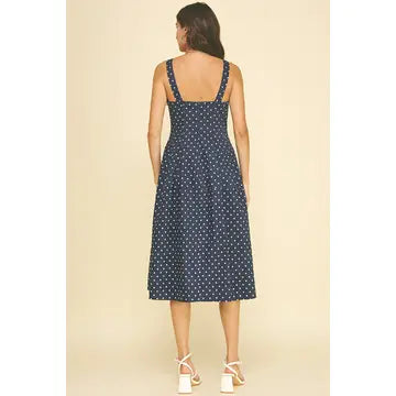 Pretty Lady in Navy Midi