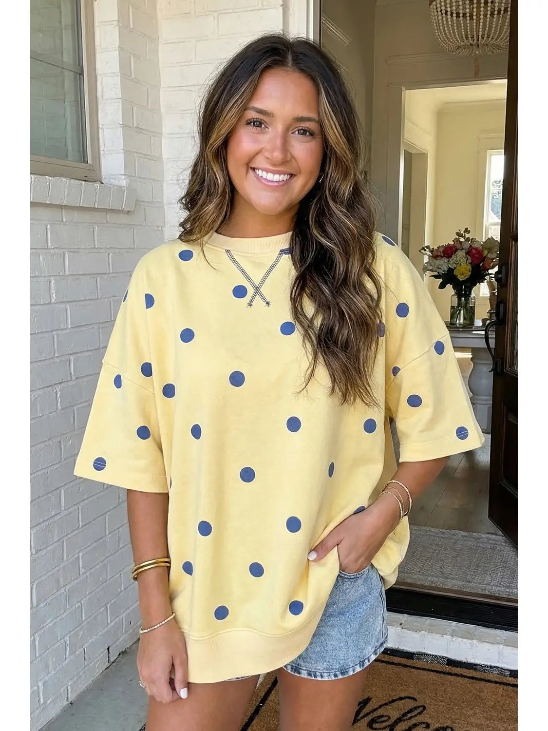 Sunny Side Dots Top