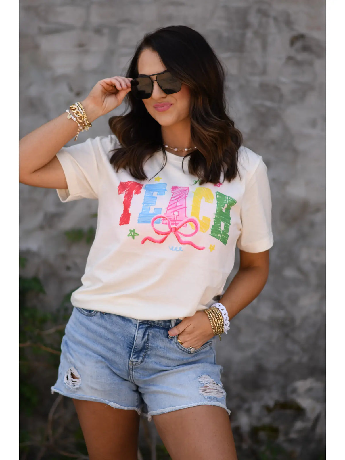 Color Me Teacher Tee