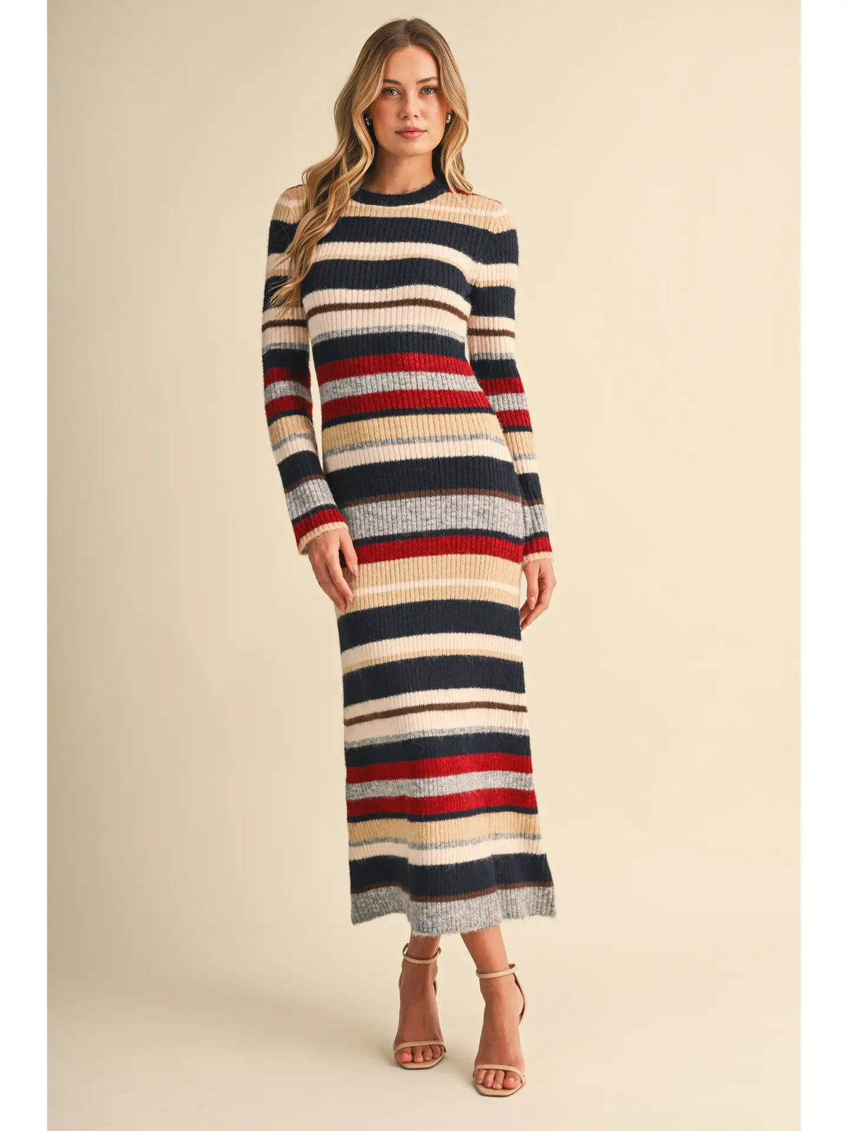 Stripe Season Sweater Dress