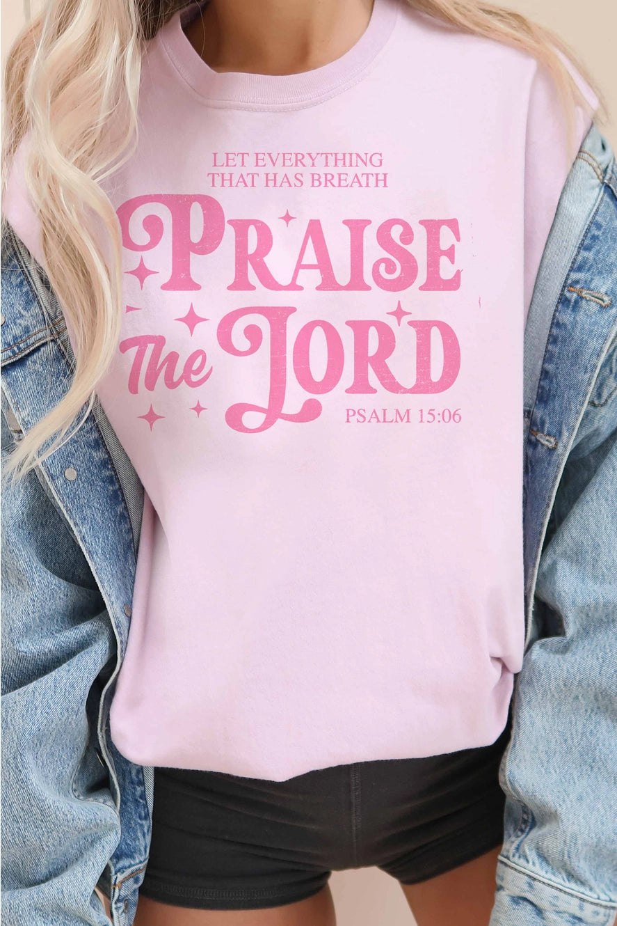 Pink Praise the Lord Tee