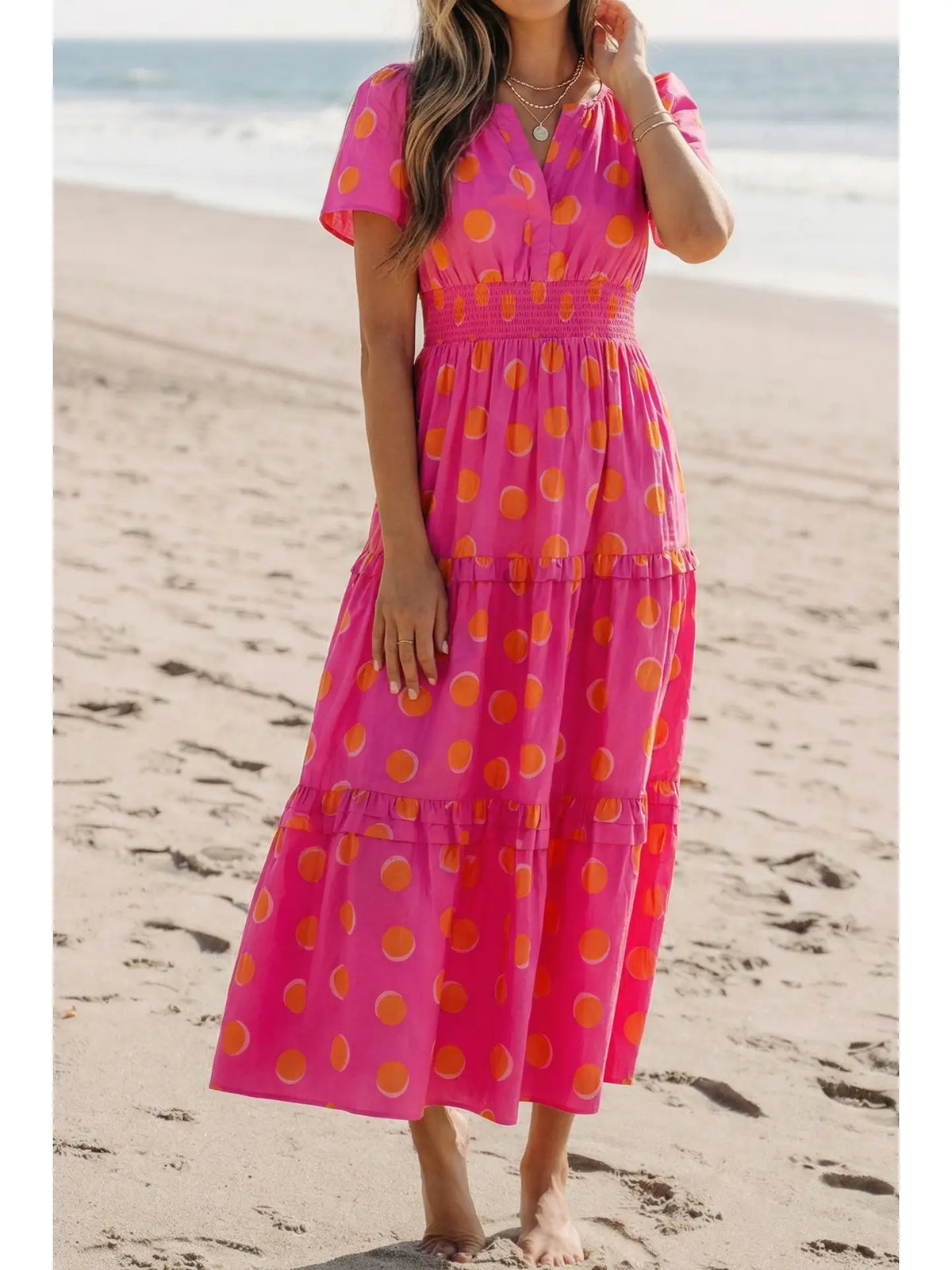 Polka Dot Party Maxi Dress