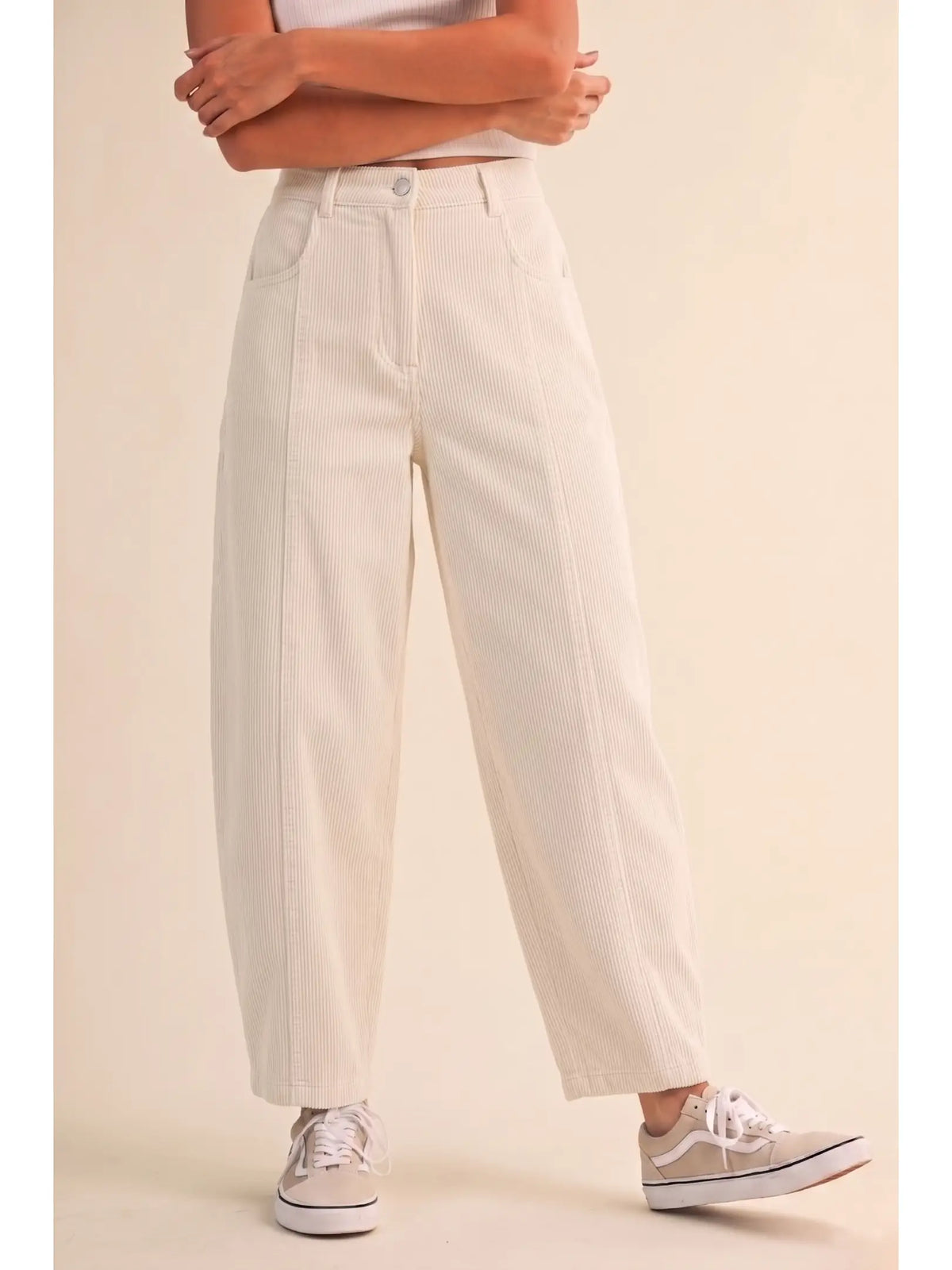 Vanilla Velvet Corduroy Pants