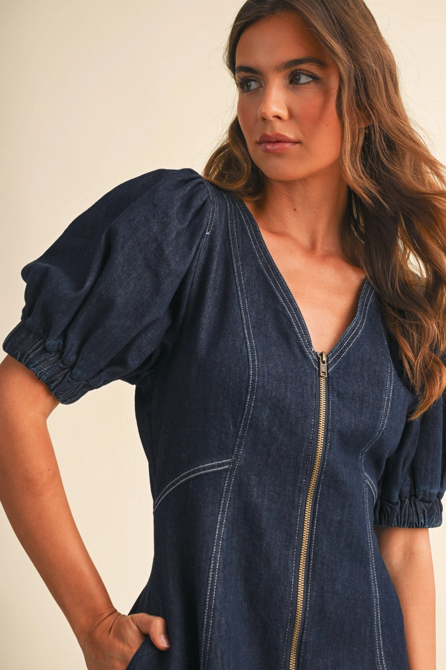 Zip Me into Something Blue Dress