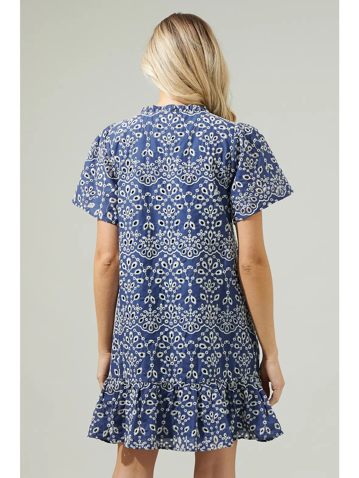 Midnight Eyelet Dress