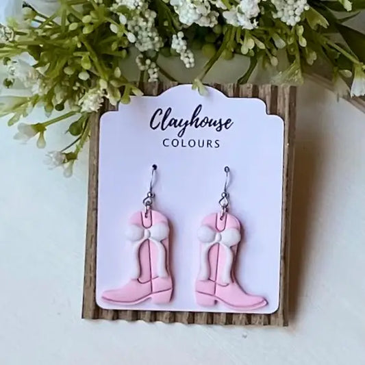 Boots and Bows Earrings