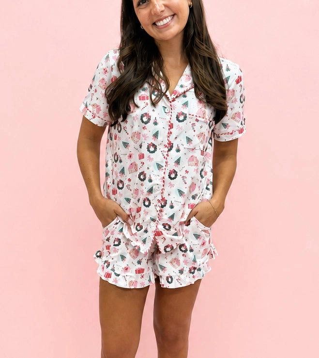 A Very Darling Christmas Pajama Set