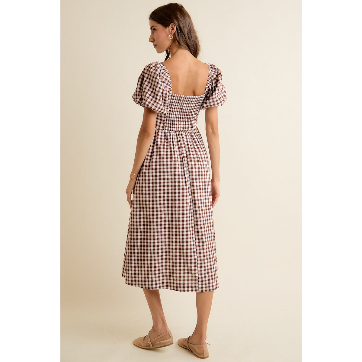 Brown Sugar Gingham Dress
