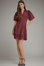 Burgundy Bloom Dress