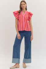 Sherbet Stripe Blouse