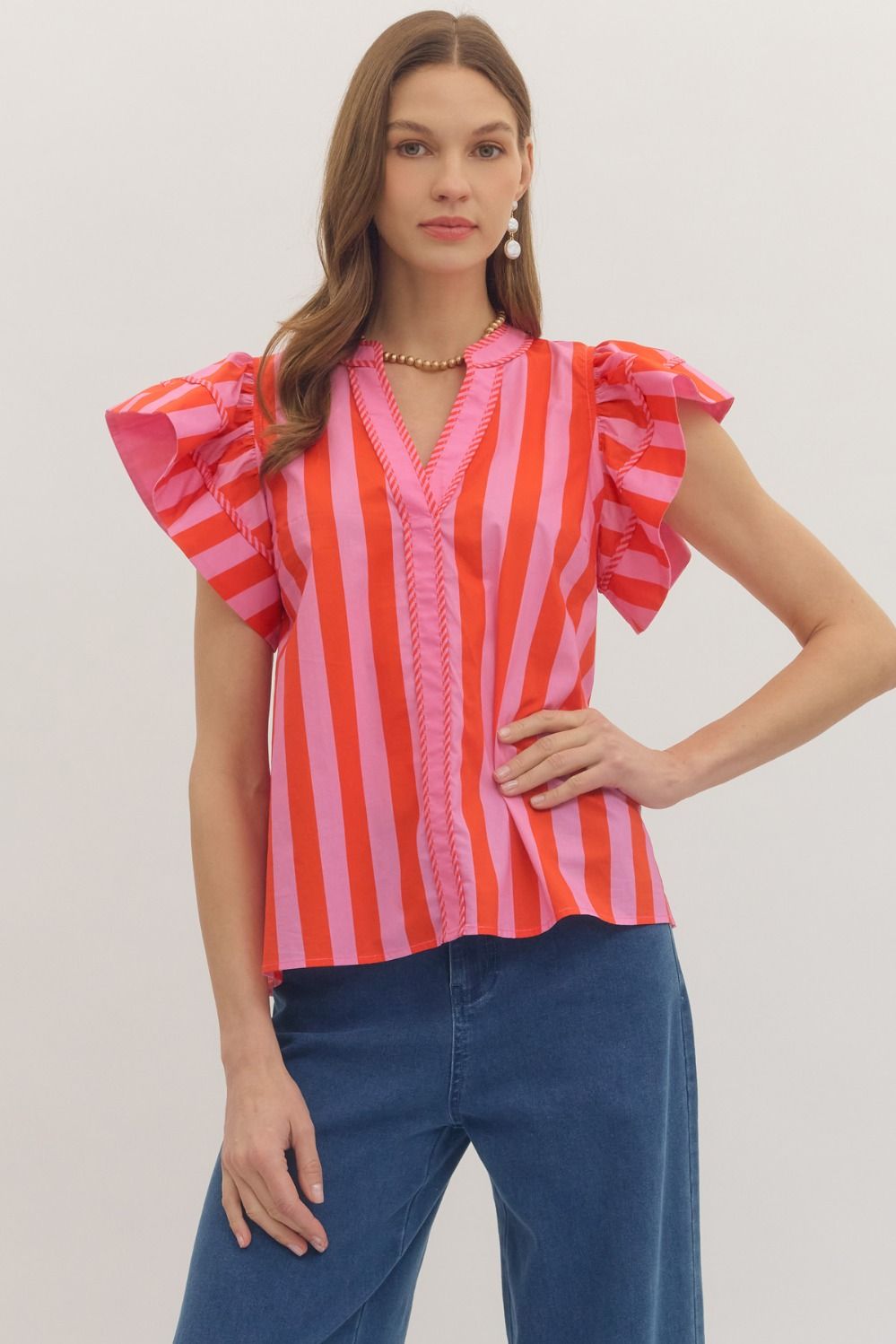 Sherbet Stripe Blouse