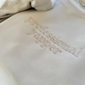 Cream Professional Yapper Sweatshirt